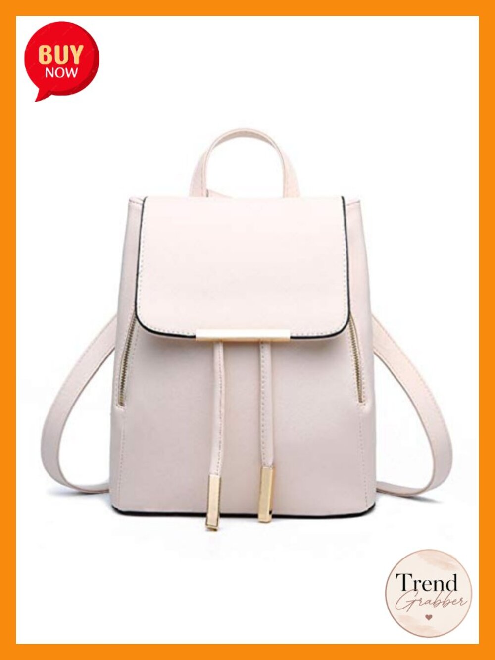 PU Leather Backpack Purse for Women - Anti Theft Travel Daypack with Adjustable